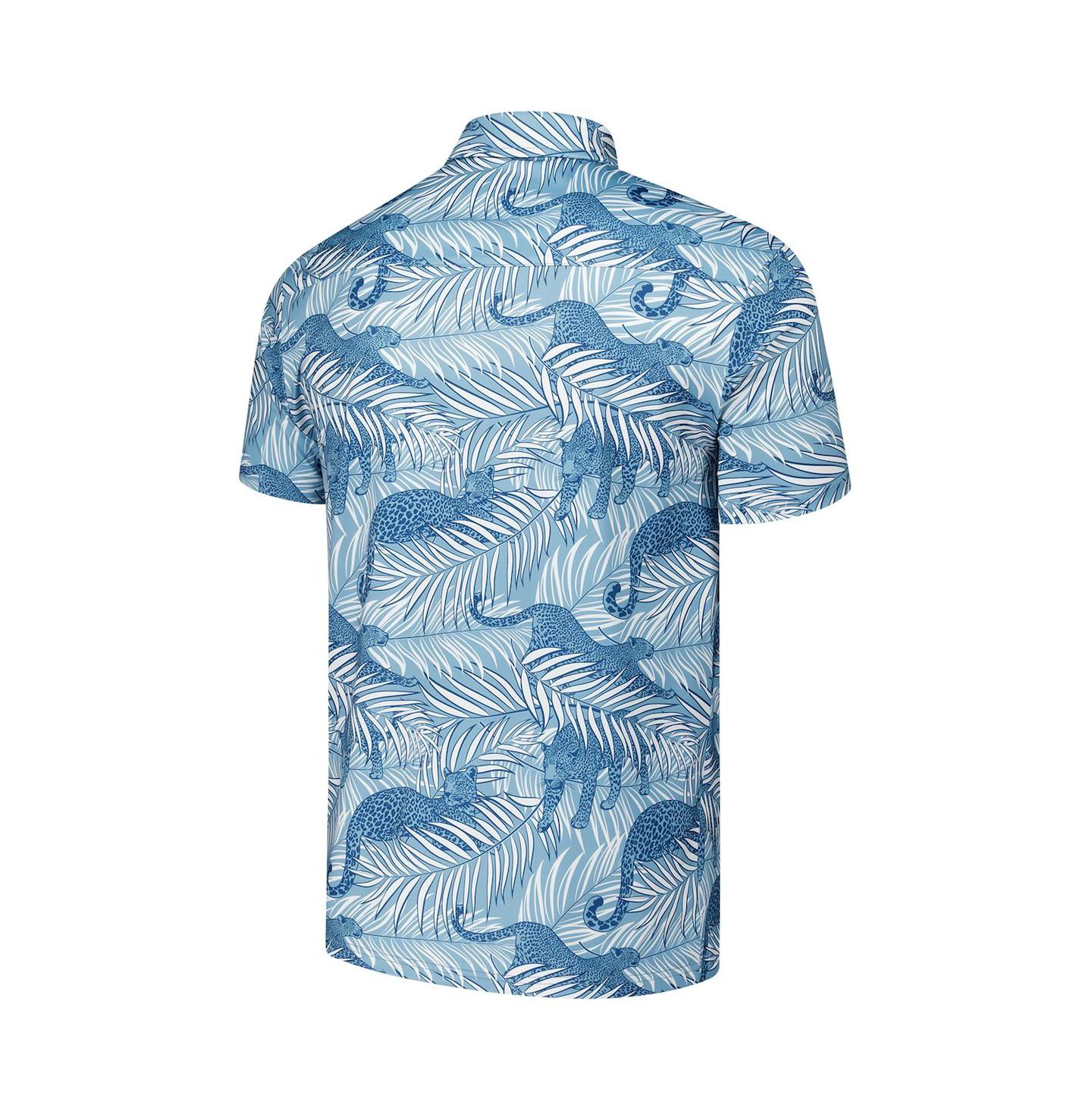 Мужское поло Flomotion Blue The Players Party Animal Polo Shirt — фото 3
