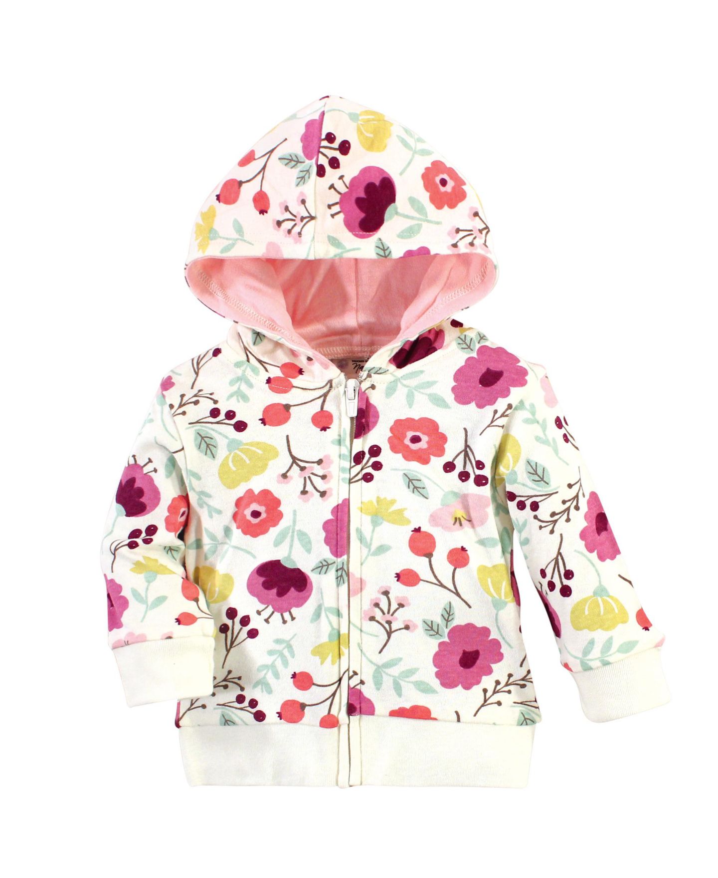 Худи Touched by Nature Natural Cotton Hoodie, Bodysuit or Tee Top, and Pant для девочек-малышей, цвет: Botanical — фото 2