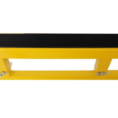 ATV Motorcycle Engine Cradle Dolly 1500lbs Capacity Adjustable Width Height Yellow