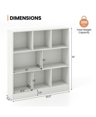 41 Inches 8-Cube Freestanding Bookcase for Kids