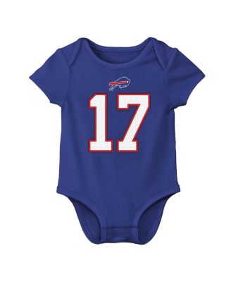 Baby Boys and Girls Josh Allen Royal Buffalo Bills Player Name Number Bodysuit