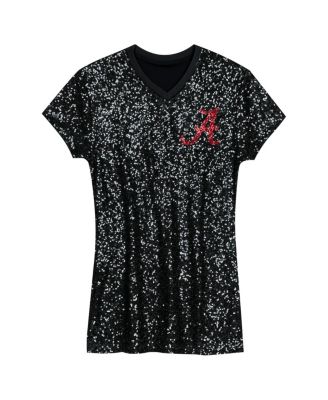 Preschool Black Alabama Crimson Tide Sequin V-neck Dress