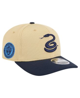 New Era - Men's Khaki/Navy Philadelphia Union 2025 Jersey Hook 9SEVENTY Stretch-Snap Hat