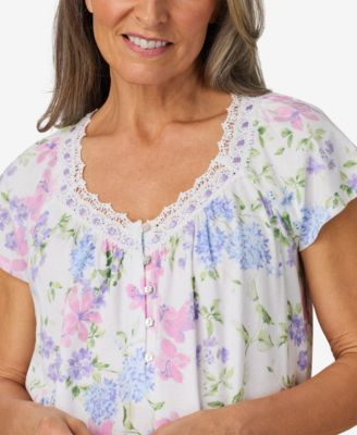 Women's Cap Sleeve Floral Capri Pajama Sets