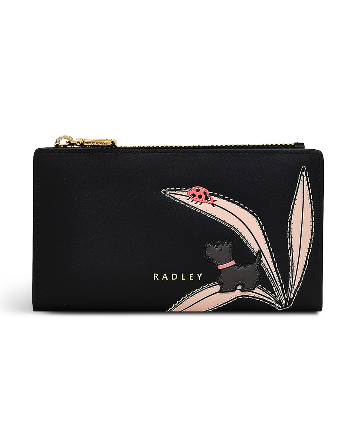 Radley London Tales Of Spring Medium Zip Top Wallet In Black