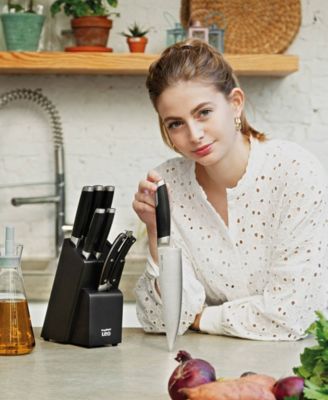 Leo Graphite 6-Piece Knife Block Set