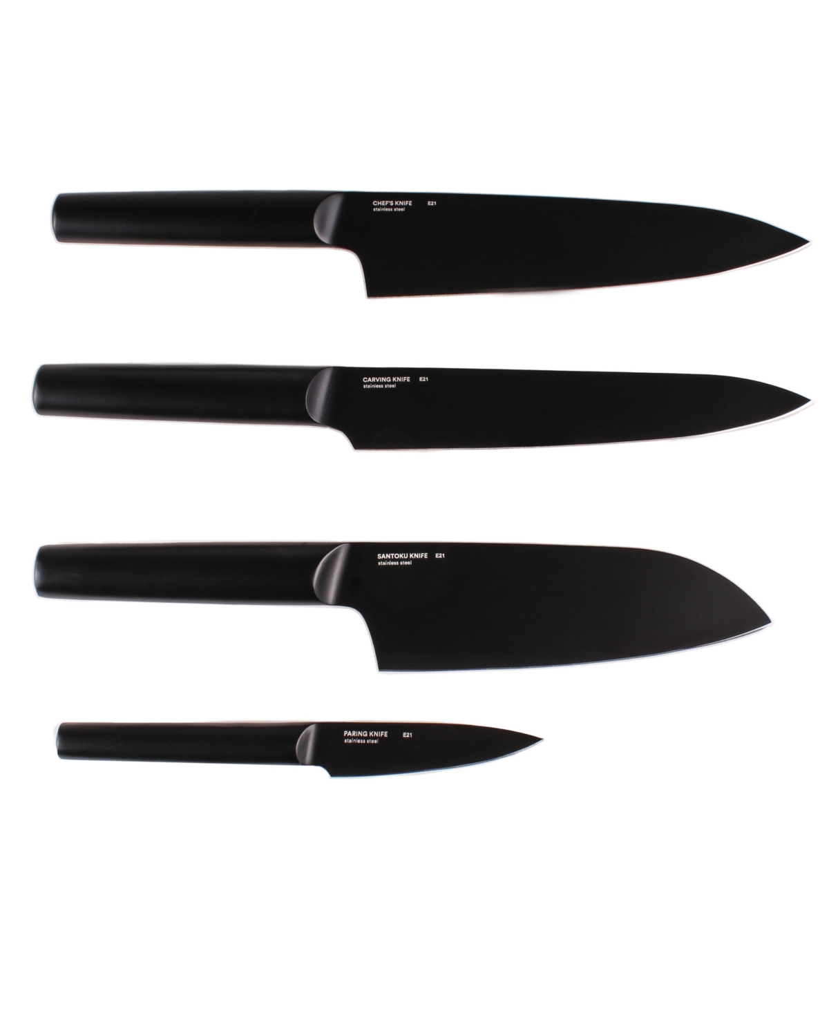 Berghoff Ron Stainless Steel 4-piece Knife Set In Black