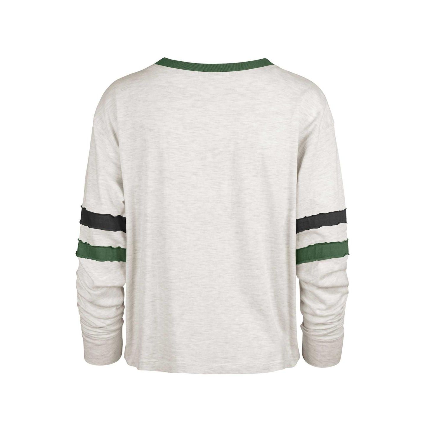 Женская футболка '47 Brand Oatmeal Michigan State Spartans Vault All Class Lena Long Sleeve — фото 3