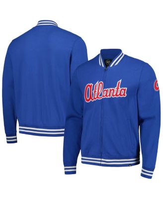 '47 Brand - Men's Royal Atlanta Braves Pack Pro Camden Full-Zip Track Jacket