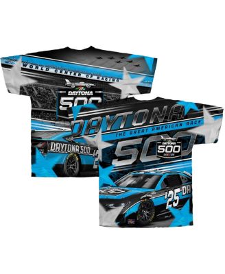 Checkered Flag Sports - Men's Black Daytona International Speedway 2025 Daytona 500 Total Print T-Shirt