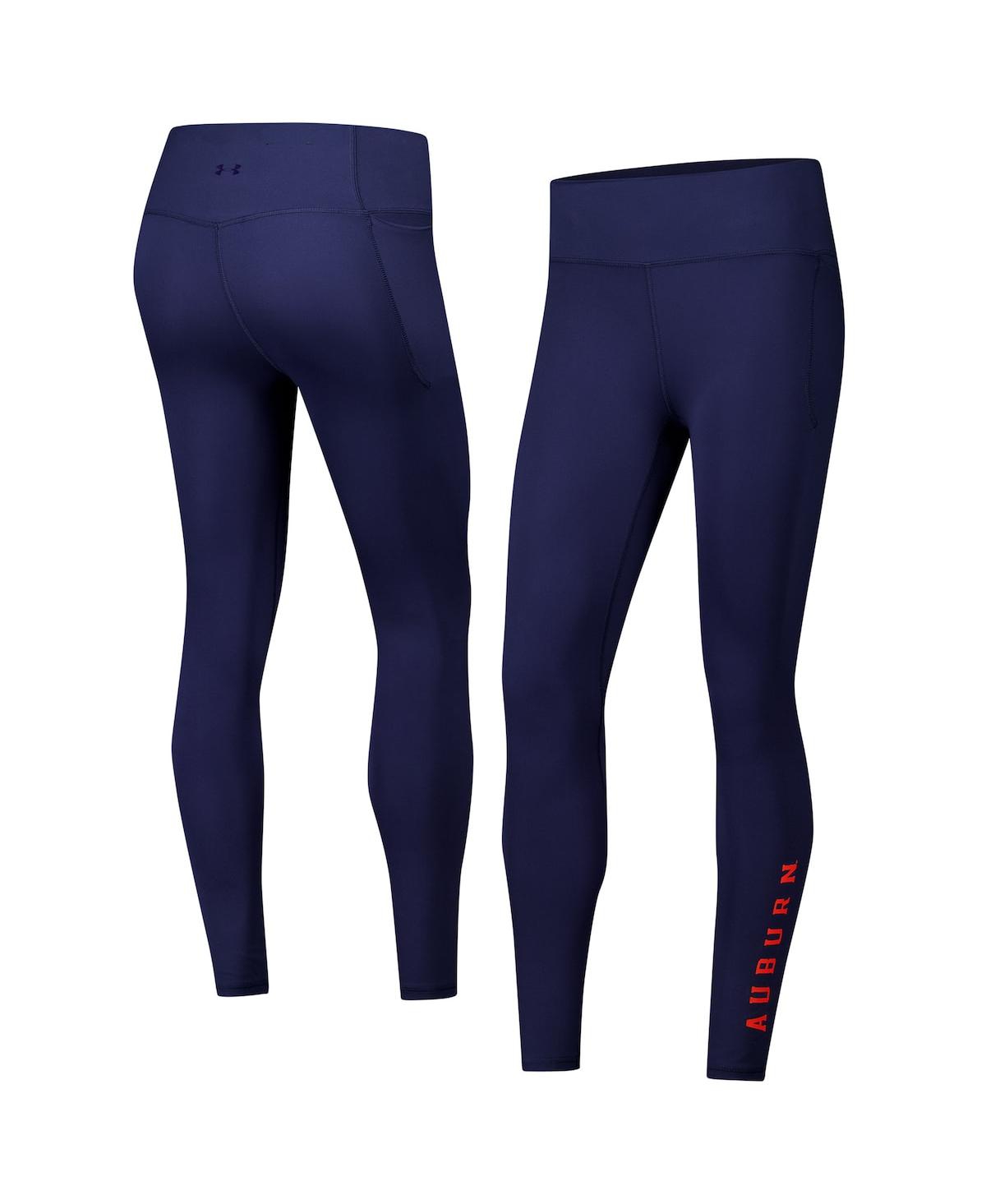 Women's Navy Auburn Tigers Meridian Luxe Performance Leggings - Navy