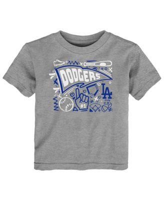 Outerstuff - Toddler Heather Gray Los Angeles Dodgers Ballpark Fun T-Shirt