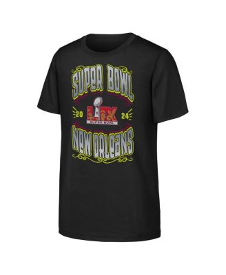 Outerstuff - Big Boys and Girls Black Super Bowl LIX Voodoo T-Shirt