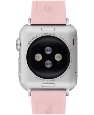 Women's Quilted Pink Silicone Apple Watch Strap 38mm, 40mm, 41mm