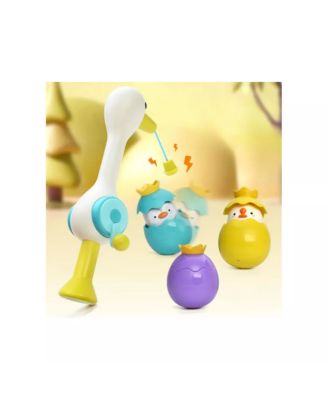 Toddler Egret Magnetic Fishing Game Bath Toy with Fishing Rod & Surprise Animal Eggs, Floating Water Toy Kids, Fun Hand-Eye Coordination Game for Bathtub & Pool Play