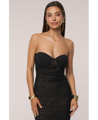 Women's Deep Sea Crochet Maxi Dress