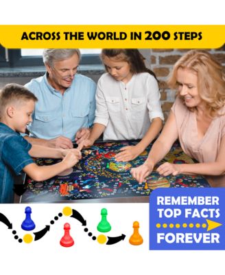 Geography Board Game for Kids - Certifed for 6+ years, Recommended Age 8-12 years