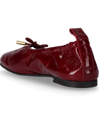 Rosalind Onix Burgundy Leather Ballet Flats