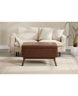 Streamdale Mid-century modern storage bench/coffee table, Assembled, Living/entry/family room