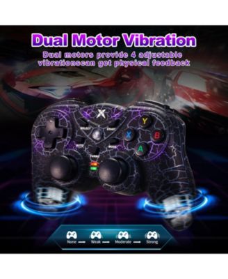 Wireless RGB Gaming Controller with Dual Vibration for Windows 7/8/10/11 – Adjustable Turbo & Ergonomic Design