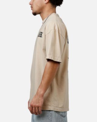 Men's Dice College T-Shirt, Beige/Khaki, S