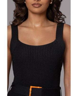 Plus Size Black Moonrise Ribbed Maxi Dress