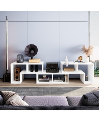 3 Pieces Adjustable TV Stand for TVs up to 65 Inch with Shelves