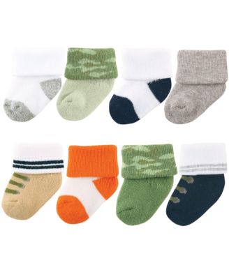 Luvable Friends Baby Boys Soft Terry Knit Booties - Camo 16$