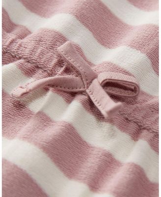 Baby Girls Terry Striped Romper