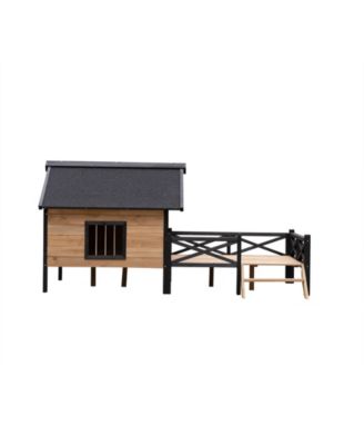 Outdoor Large Wooden Cabin House Style Wooden Dog Kennel with Porch
