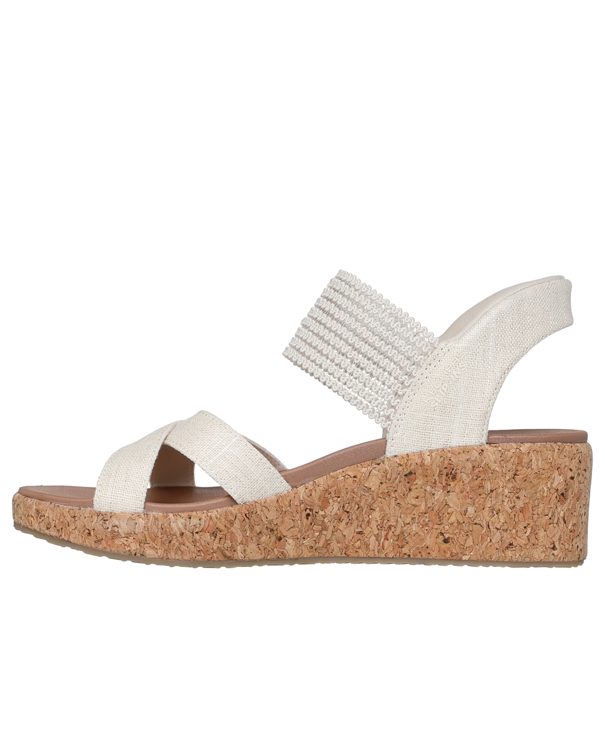 Skechers Women's Hands-free Slip-ins Cali: Beverlee Lux Wedge Sandals From Finish Line In Natural