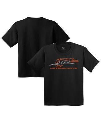 JR Motorsports Official Team Apparel - Big Boys and Girls Black Neon Logo T-Shirt