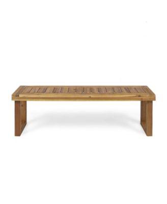 Streamdale Outdoor Acacia Wood Dining Set, Sandblast Natural Finish