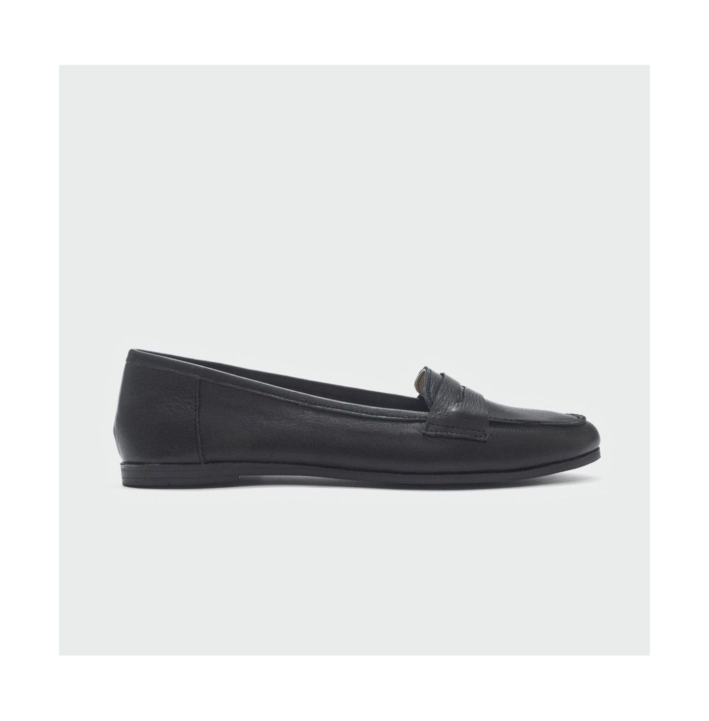 Женские туфли Forever & Always Shoes Dorothy Leather Loafer, цвет: Чёрный кожаный — фото 3