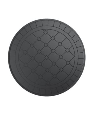 Streamdale 3-pc Cast Aluminum Dining Set, 2 Swivel Chairs, 39" Round Table, Black Frame