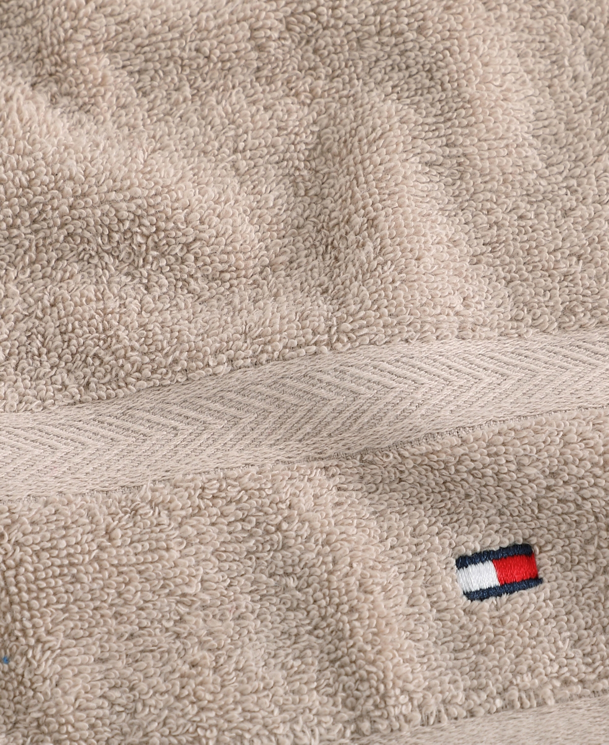 Tommy Hilfiger Home Modern American Solid Cotton Washcloth, 13" X 13"