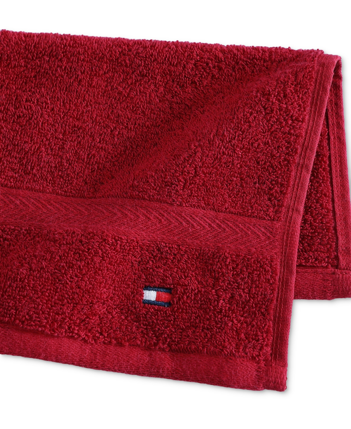 Tommy Hilfiger Home Modern American Solid Cotton Washcloth, 13" X 13"