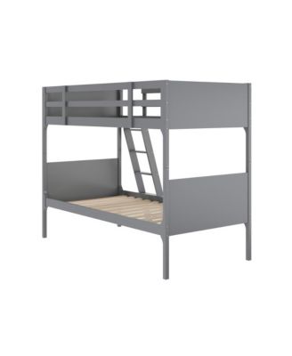 Samuel Kids Bunk Bed With Convertible, Solid Wood Slatted Frame And Easy-To-Climb Ladder With No Box Spring Required