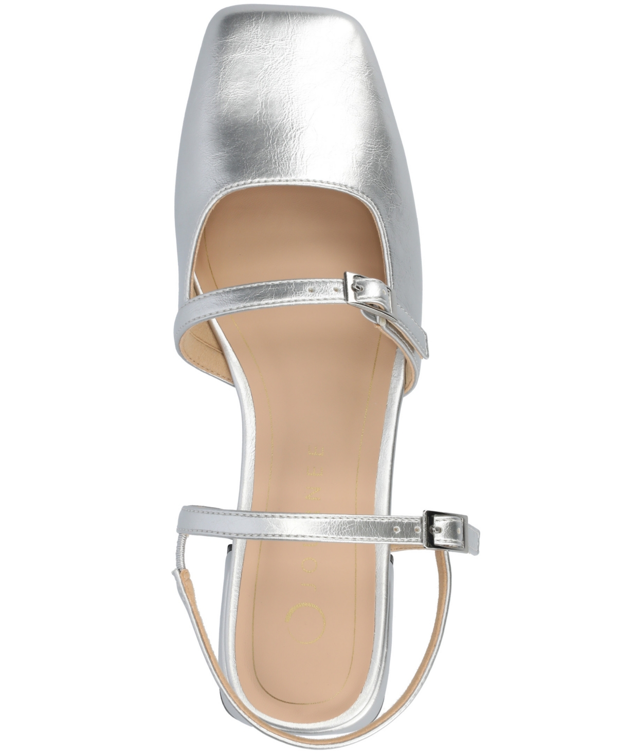 Journee Collection Gretchenn Womens Square Closed Toe Mary Jane Shoes In Gray