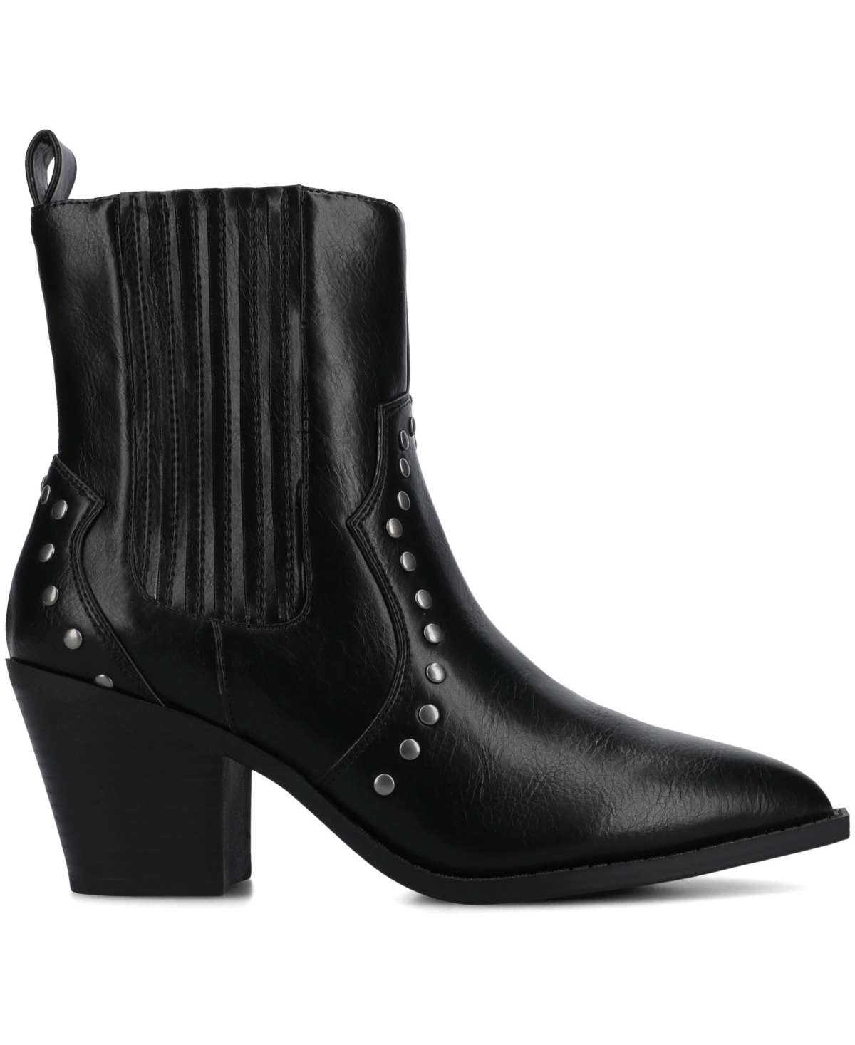 Shop Journee Collection Women's Braylee Western Studded Ankle Booties