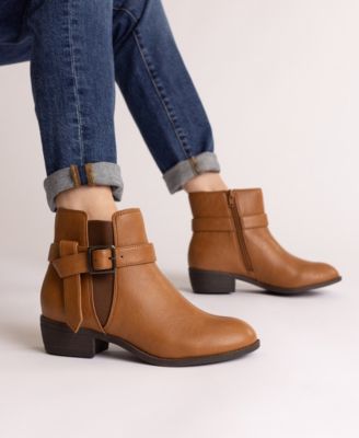 Women's Devina Block Heel Ankle Booties