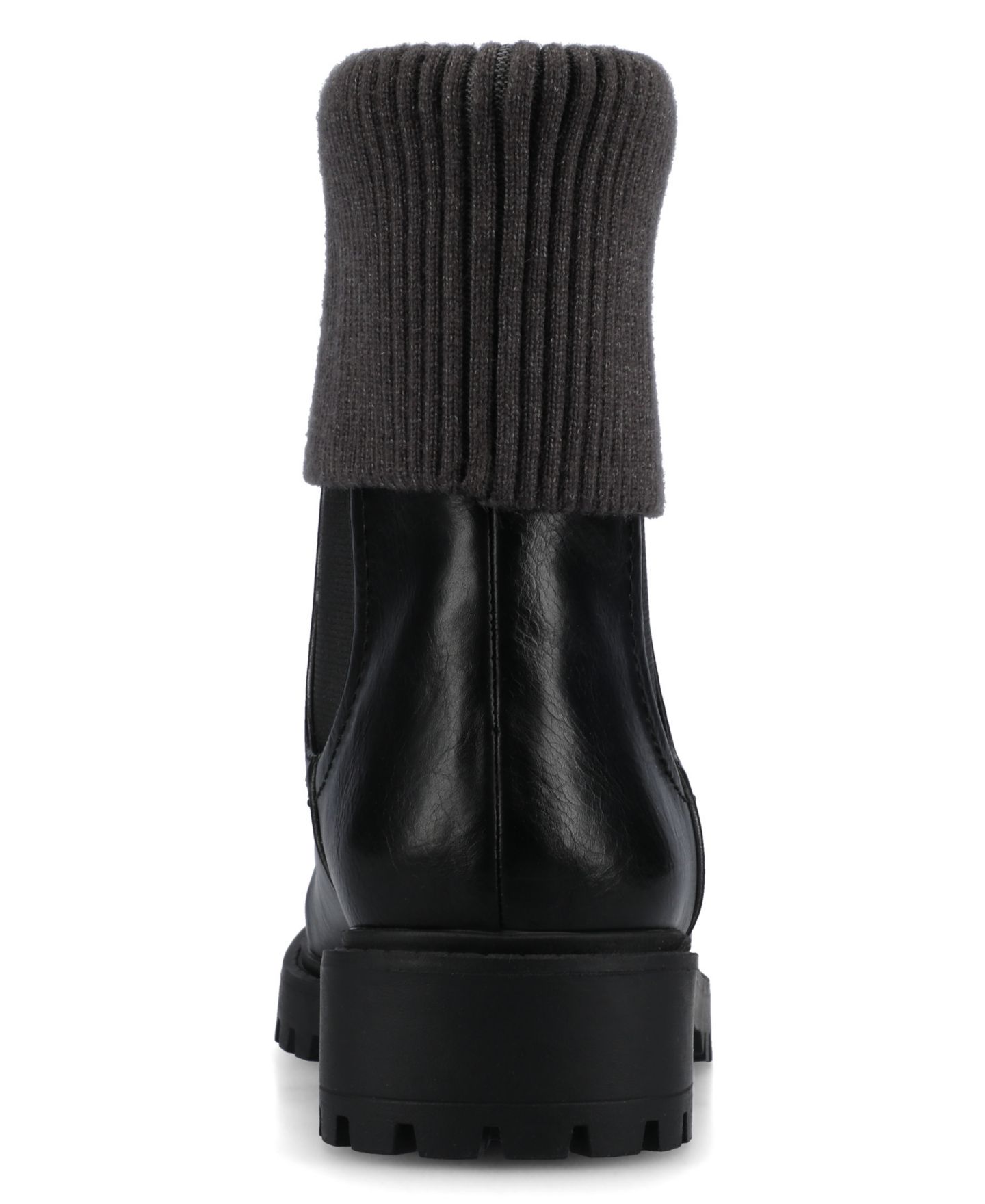 Женские ботинки Journee Collection Isabeau Lug Sole Chelsea Booties, цвет: Чёрный — фото 3