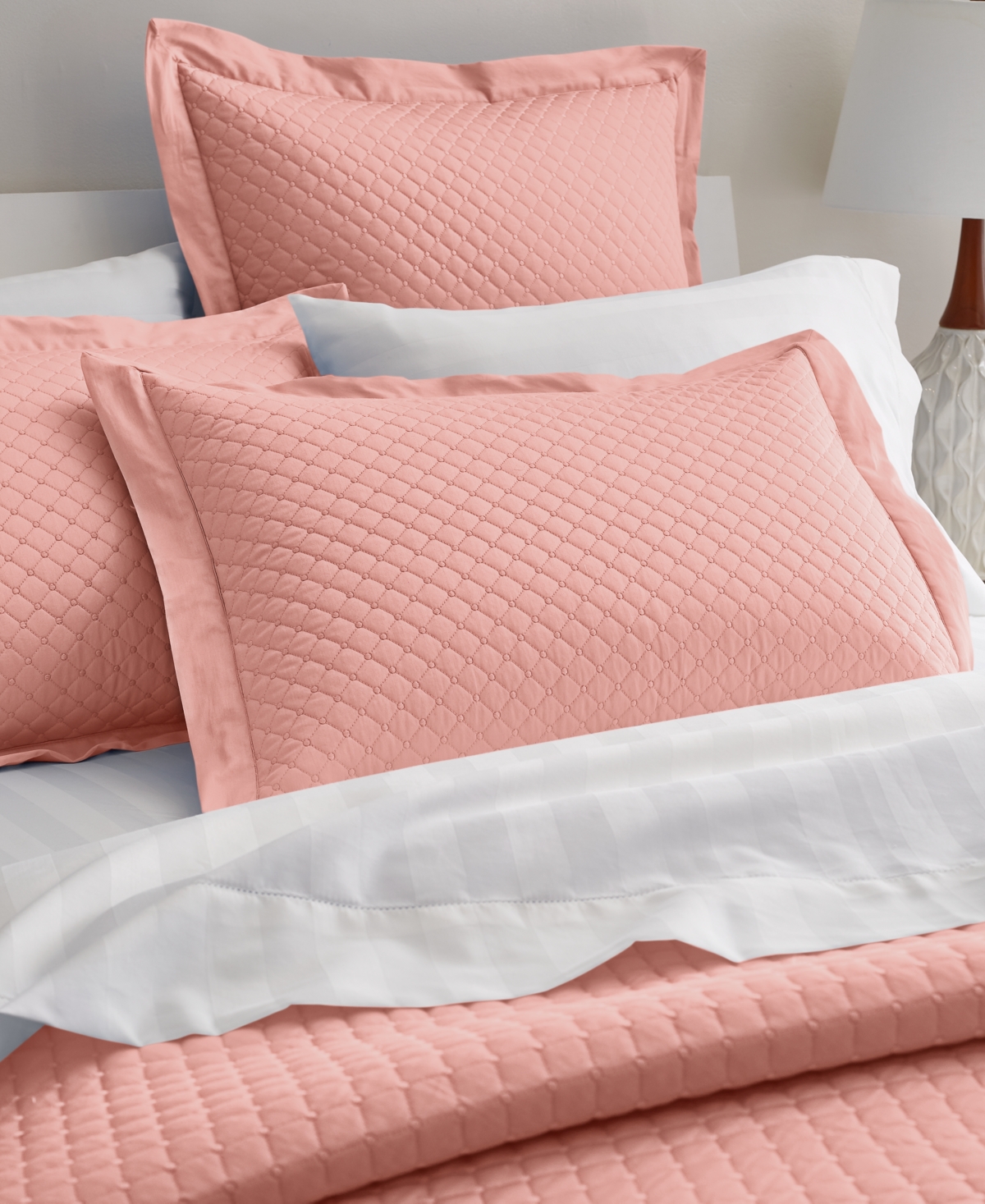 Charter Club Quilted Cotton 3-pc. Coverlet Set, Full/queen, Exclusively At Macy's In Coral