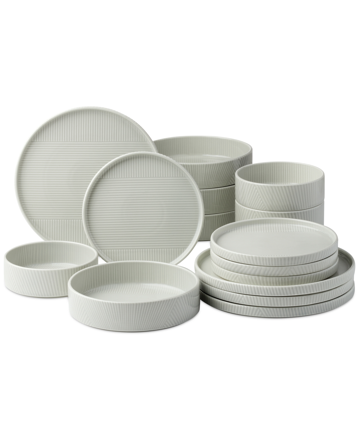 Modulus 16 Pc. Dinnerware Set, Service for 4 - White