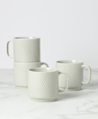 Modulus Textured Mugs, Set of 4