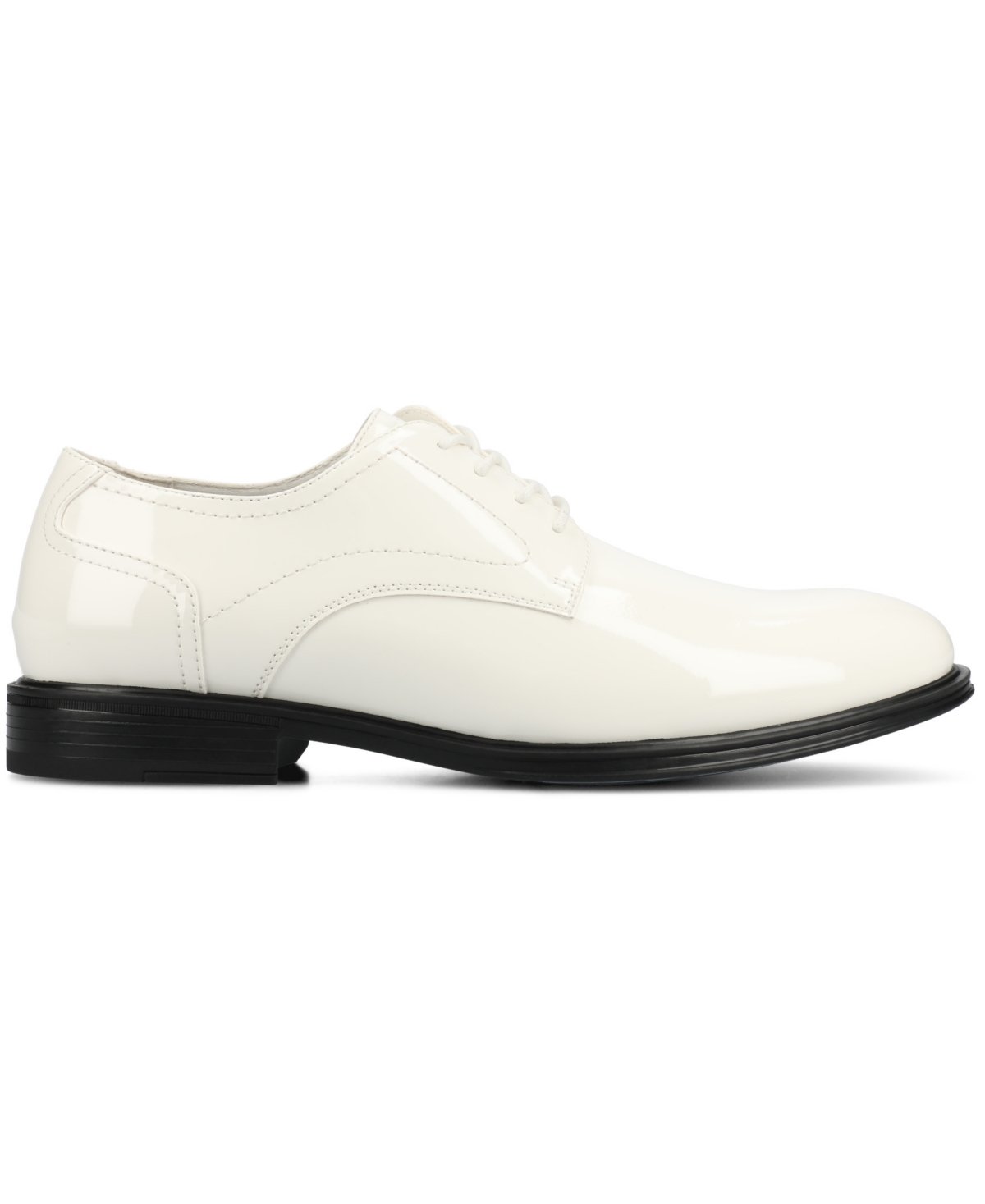 Vance Co. Men's Barclay Flexible Oxford Dress Shoe In Patent,white