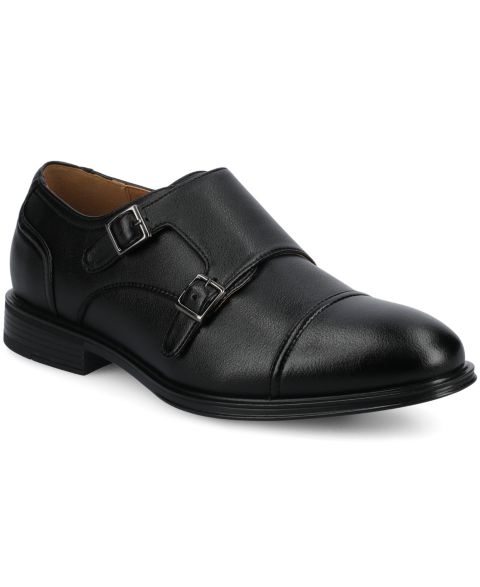 Обувь Vance Co. Men's Dillon Comfort Double Monk Strap Dress Shoe, цвет: Чёрный