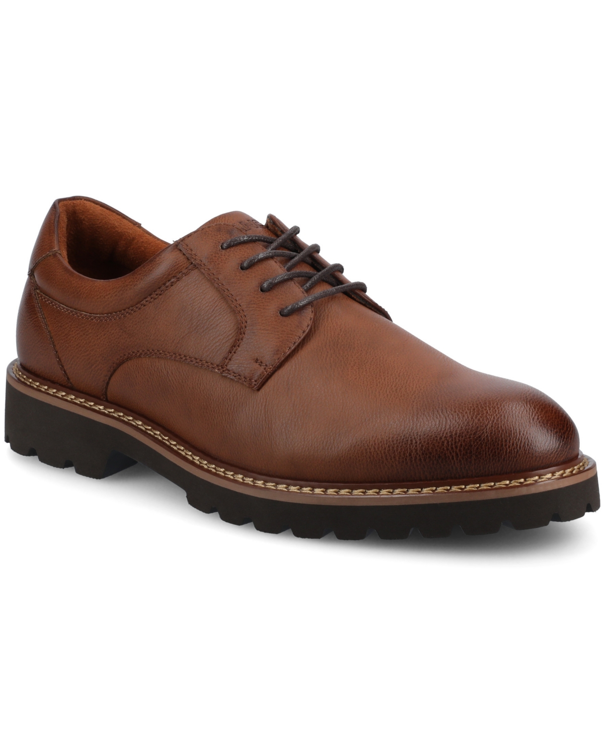 Vance Co. Vance Templeton Lug Sole Oxford Dress Shoe In Brown