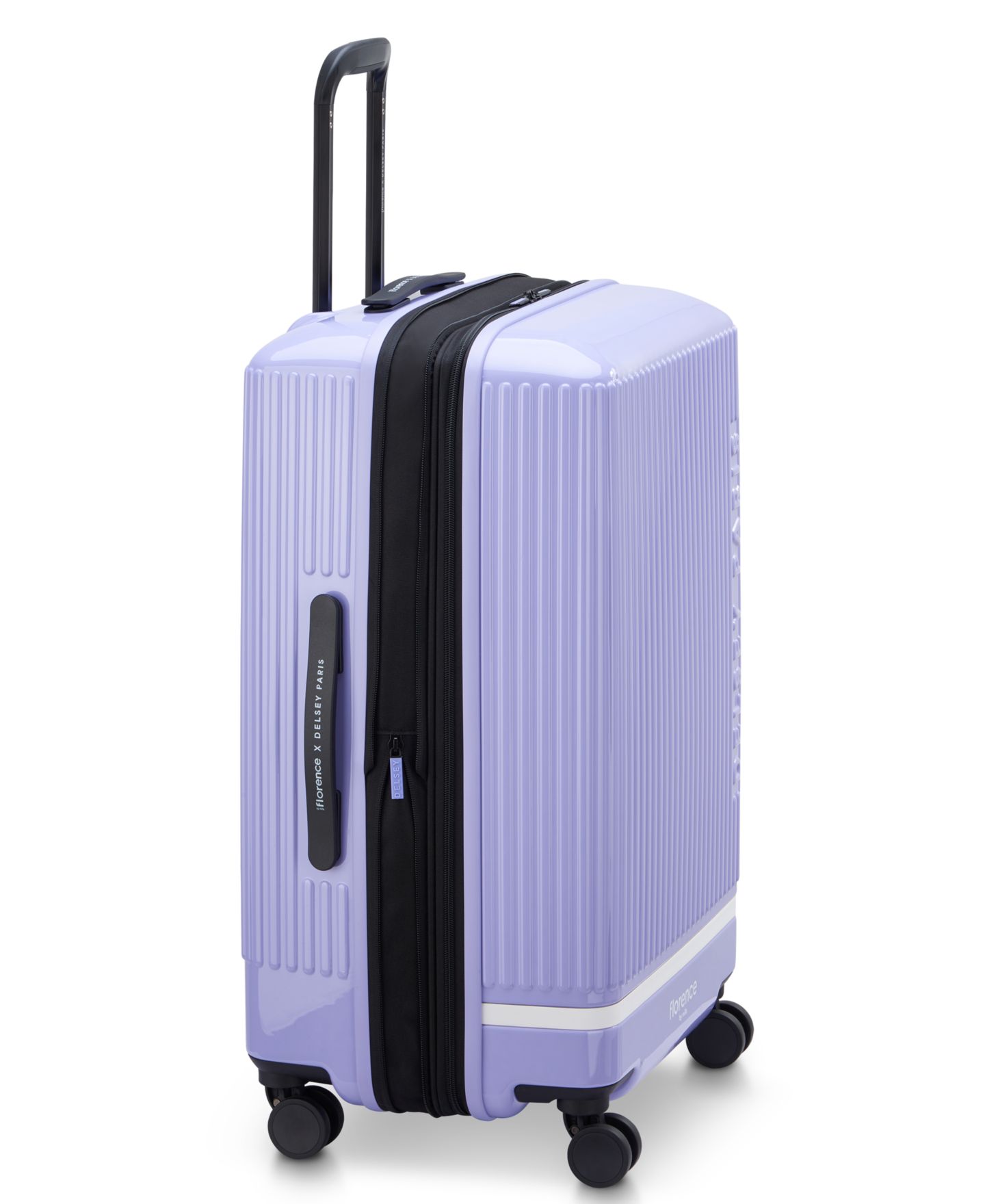 Чемодан florence by mills x Delsey Paris Spin Me Away Medium Check-in Spinner, цвет: Лавандовый — фото 3