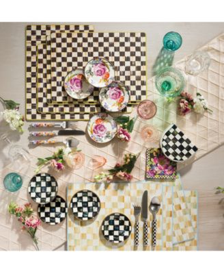 Courtly Check Enameled Steel Napkin Holder